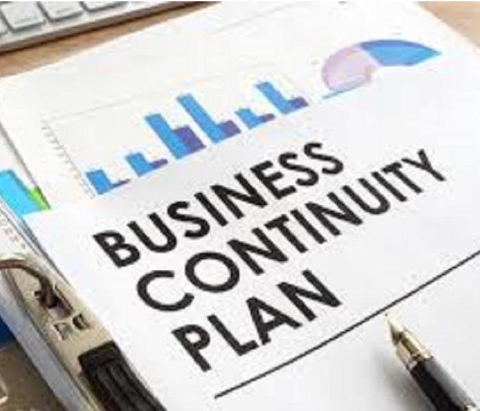 An image of a book labeled "Business Continuity Plan"